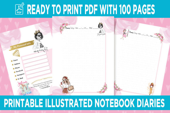 Download Planner Notebook Interior Illustrations - Notebook Collection