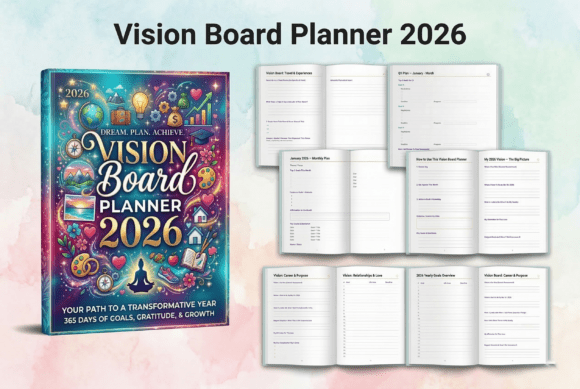 Download 🌟Vision Board Planner 2026📖✨ - Premium Resources