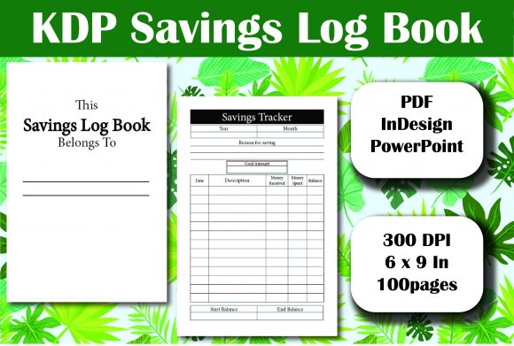 Download KDP Savings Log Book Interior - Log Collection