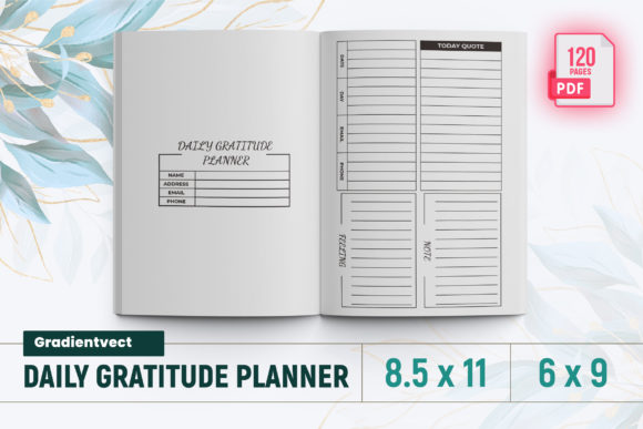 Download Daily Gratitude Planner KDP Interior - Premium Resources