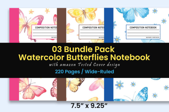 Download Butterflies Composition Notebook Bundle - Notebook Collection