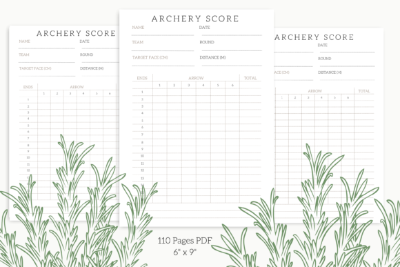 Download Archery Score Log Book 110 Pages - Log Collection