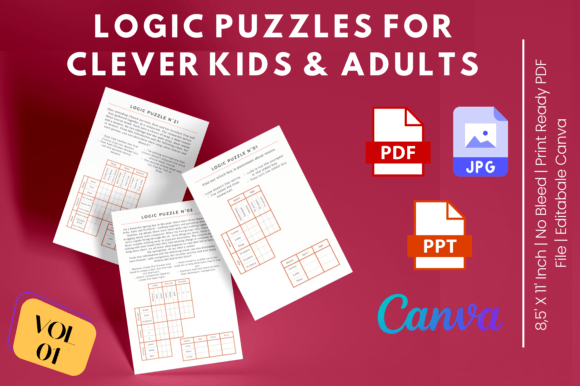 Download Logic Puzzles for Clever Kids &amp; Adults - Log Collection