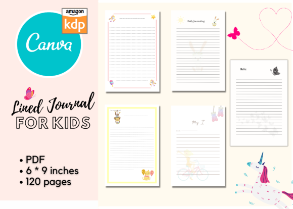 Download Lined Journals / Notebooks for Kids - Notebook Collection