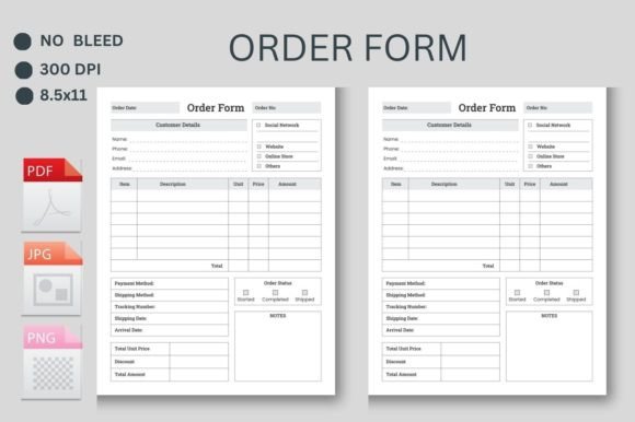 Download Order Form Logbook Kdp Interior - Log Collection