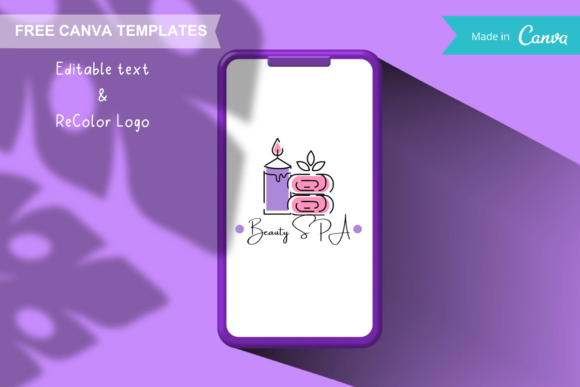 Download Canva Logo Templates - Candles and Towel - Log Collection
