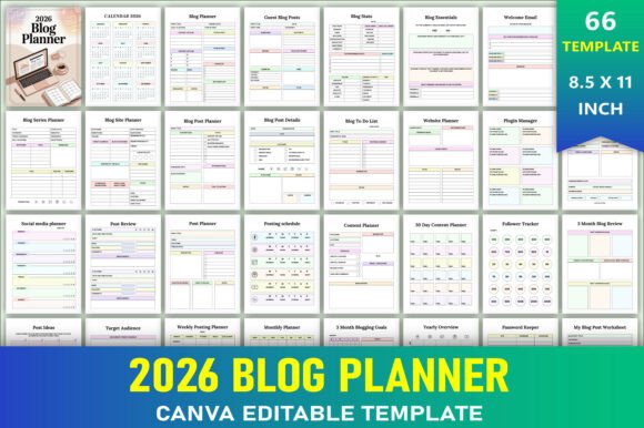 Download Editable 2026 Blog Planner - Log Collection