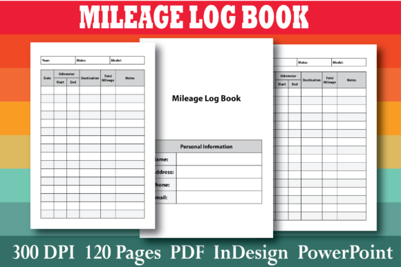 Download KDP Mileage Log Book Interior - Log Collection