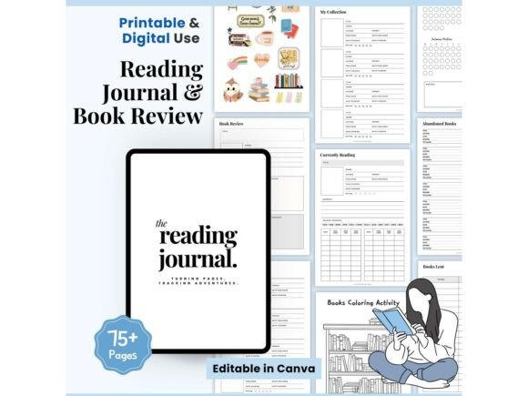 Download Reading Log Printable, Reading Tracker - Premium Resources