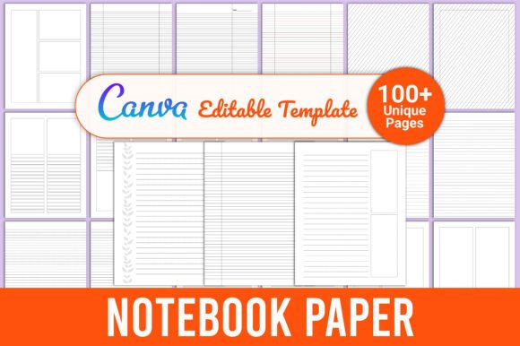 Download Mega Notebook Paper Bundle KDP Interiors - Notebook Collection