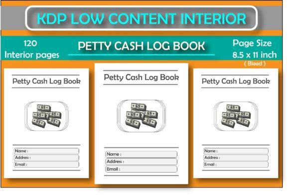 Download Petty Cash Log Book for KDP Low Content - Log Collection