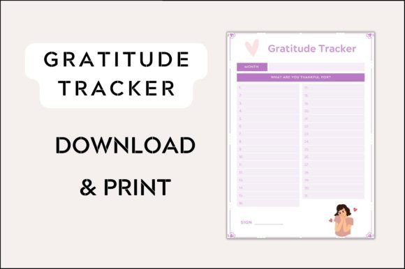 Download Gratitude Tracker Template - Gratitude tracker Collection